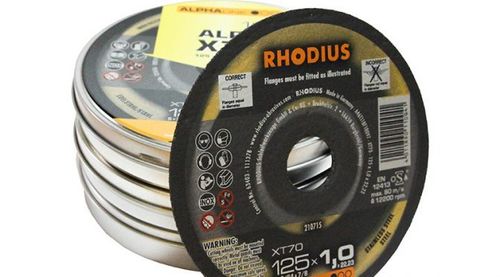 Katkaisulaikka Rhodius 125x1,0mm inox 10kpl